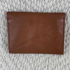 Highlander The Series Brown Leather Bifold Wallet Sword Emblem Promo Cardholder